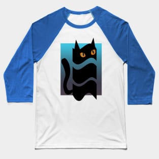 blacat design Baseball T-Shirt